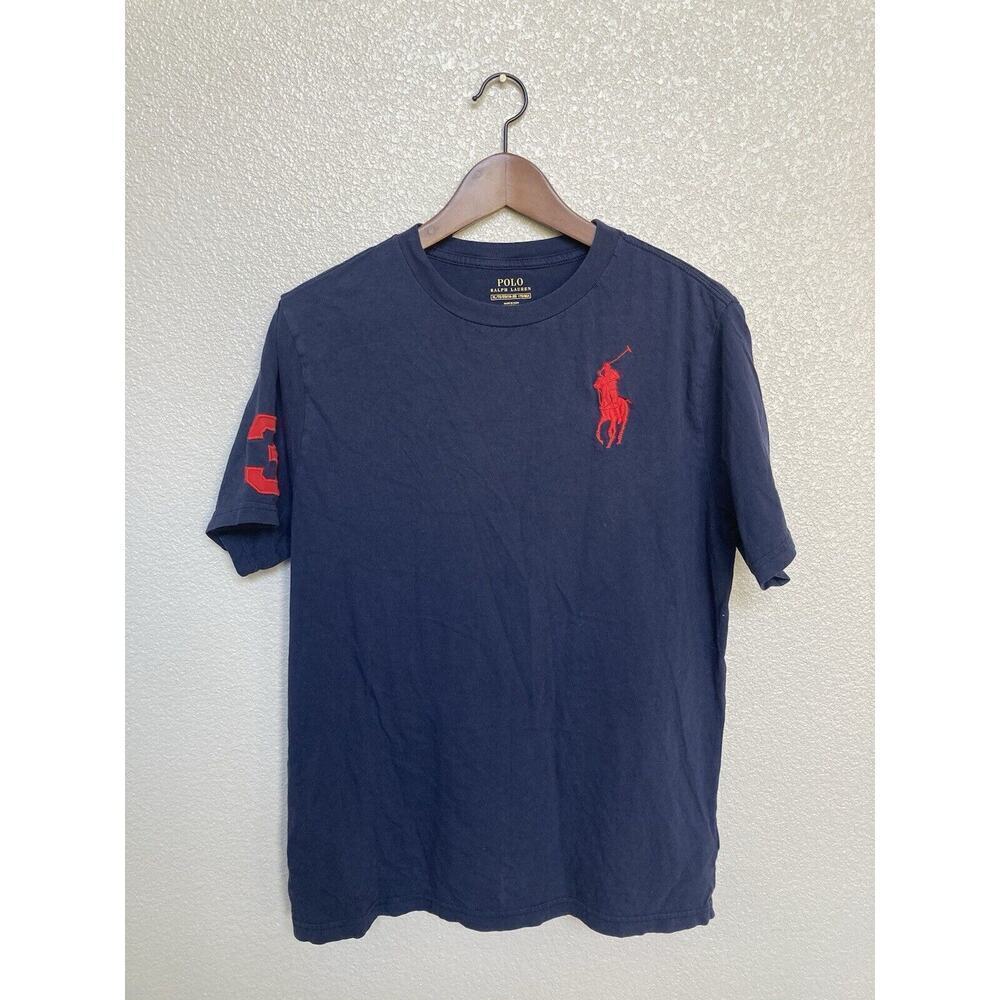 Polo Ralph Lauren Mens XL Classic Tshirt big pony crew neck casual Blue